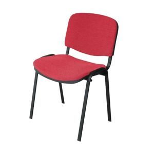 Kancelárska stolička, červená, ISO NEW C16