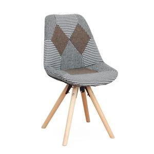 TEMPO KONDELA Dizajnová stolička, látka patchwork, PEPITO TYP 10
