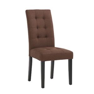 Jedálenská stolička, hnedá/čierna, REFINA
