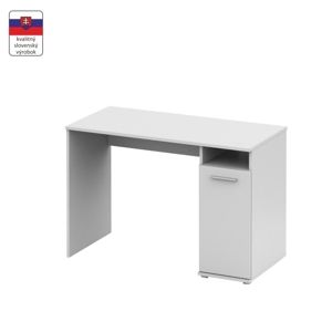 PC stôl, biela,  NOKO-SINGA 21