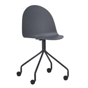 Kancelárska stolička, tmavosivá/čierna, BRUNA R1, rozbalený tovar