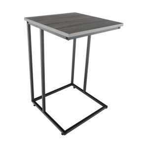 Príručný stolík, dub/čierna, KALA, rozbalený tovar
