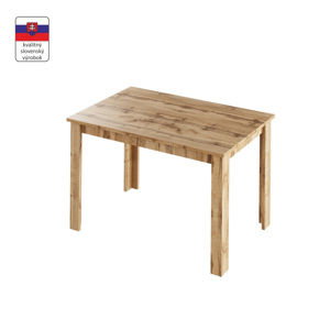 Jedálenský stôl, rozkladací, dub wotan120-167x76 cm, LAURENCI