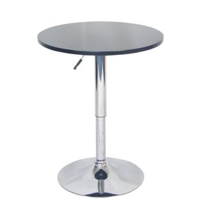 Barový stôl s nastaviteľnou výškou, čierna, BRANY New, poškodený tovar