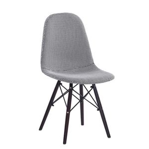 Jedálenská stolička, čierna/biela, AMPERA