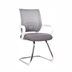 Zasadacia stolička, sivá/biela, SANAZ TYP 3, poškodený tovar