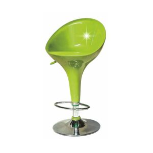 Barová stolička, chróm/zelená, ALBA NEW