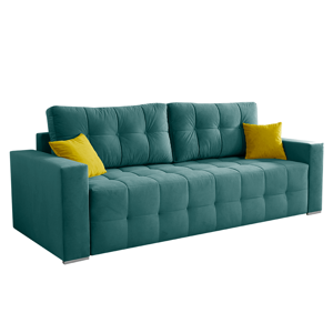 Pohovka Big sofa, tyrkysová/horčicová, AGIL