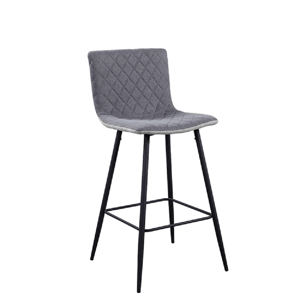 Barová stolička, svetlosivá/sivá/čierna, TORANA, poškodený tovar