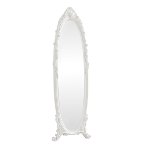 Stojanové zrkadlo, biela, ANTIME