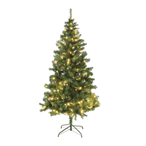 Vianočný stromček so svetielkami, zelená, 180cm, LED300, CHRISTMAS TYP 5 R1, rozbalený tovar