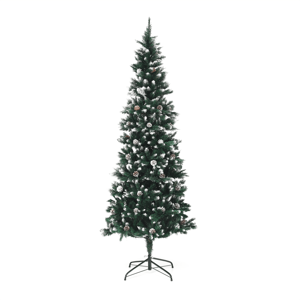 Vianočný stromček so šiškami, posnežený, 210cm, CHRISTMAS TYP 2 RP1, rozbalený tovar