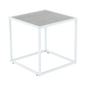 Príručný stolík, dub/biela, JAKIM TYP 2 NEW, rozbalený tovar