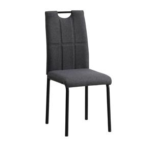 Jedálenská stolička, sivá/kov, JONKA RP1, rozbalený tovar
