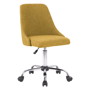 Kancelárska stolička, žltá/chróm, EDIZ P1, poškodený tovar