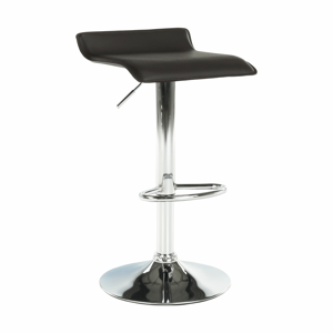 Barová stolička, ekokoža hnedá/chróm, LARIA NEW R1, rozbalený tovar