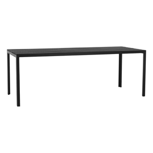 Záhradný stôl, 205 cm, čierna, ABELO RP1, rozbalený tovar