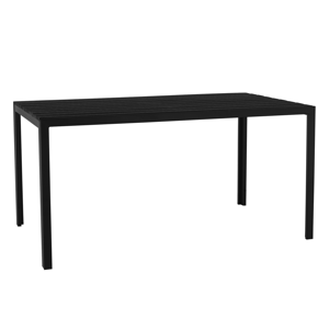 Záhradný stôl, 150 cm, čierna, ABELO RP1, rozbalený tovar