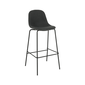 Barová stolička, tmavosivá látka/kov, MARIOLA NEW RP1, rozbalený tovar