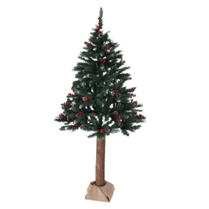 Vianočný stromček so šiškami na pníku, posnežený, 180 cm, PNIK TYP 2 RP1, rozbalený tovar