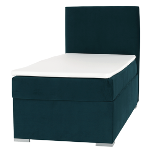 Boxspringová posteľ, jednolôžko, zelená, 90x200, pravá, SAFRA, rozbalený tovar
