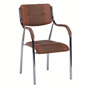Stohovateľná stolička, hnedá, ILHAM P3, poškodený tovar