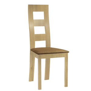Jedálenská stolička, svetlohnedá/dub medový, FARNA