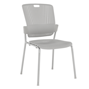 Stohovateľná stolička, sivá, NERGIS, rozbalený tovar