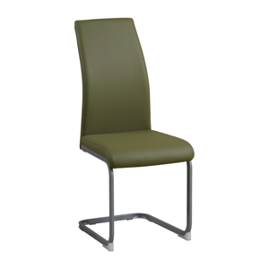 Jedálenská stolička, olivovozelená/sivá, NOBATA