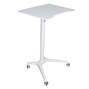Pracovný stôl s nastaviteľnou výškou, biela, NIXON