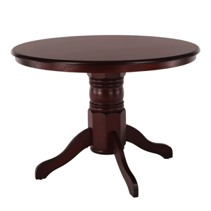 Jedálenský stôl, okrúhly, gaštan, priemer 106 cm, TABLOS RP1, rozbalený tovar
