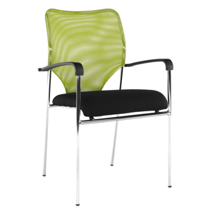 Zasadacia stolička, zelená/čierna, UMUT, poškodený tovar